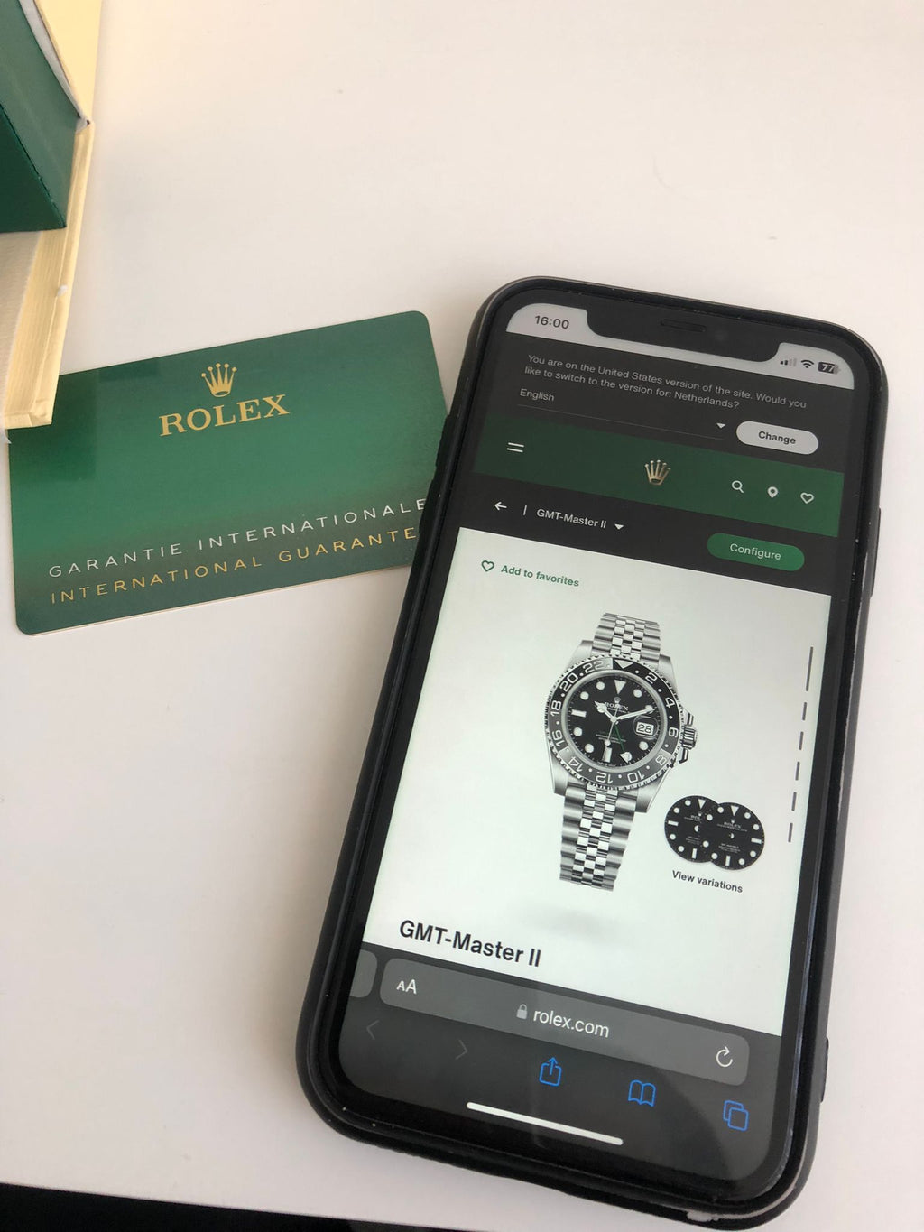 Rolex Gmt Master II (Super)