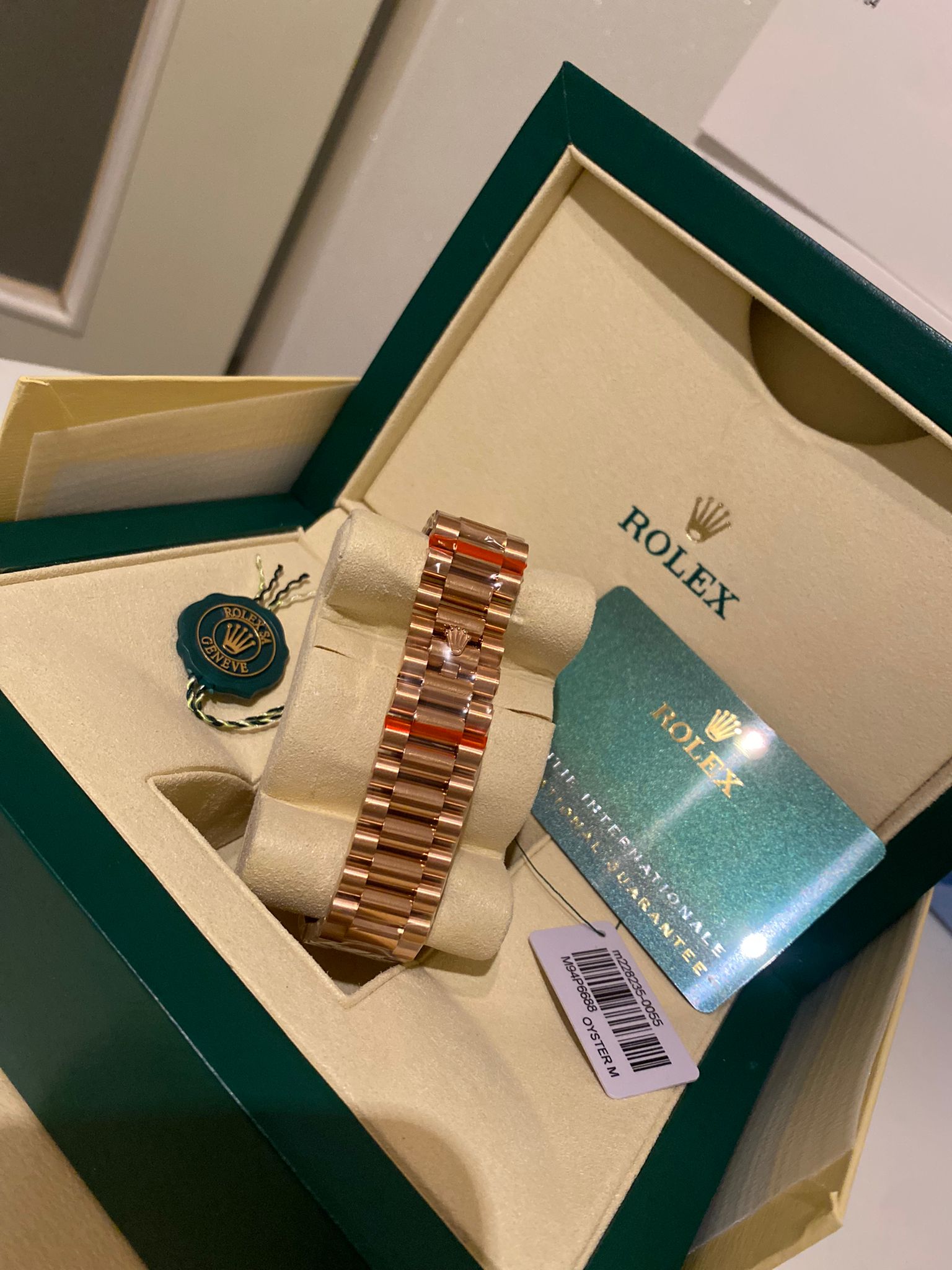 Rolex Daydate Evarose Gold (Super)