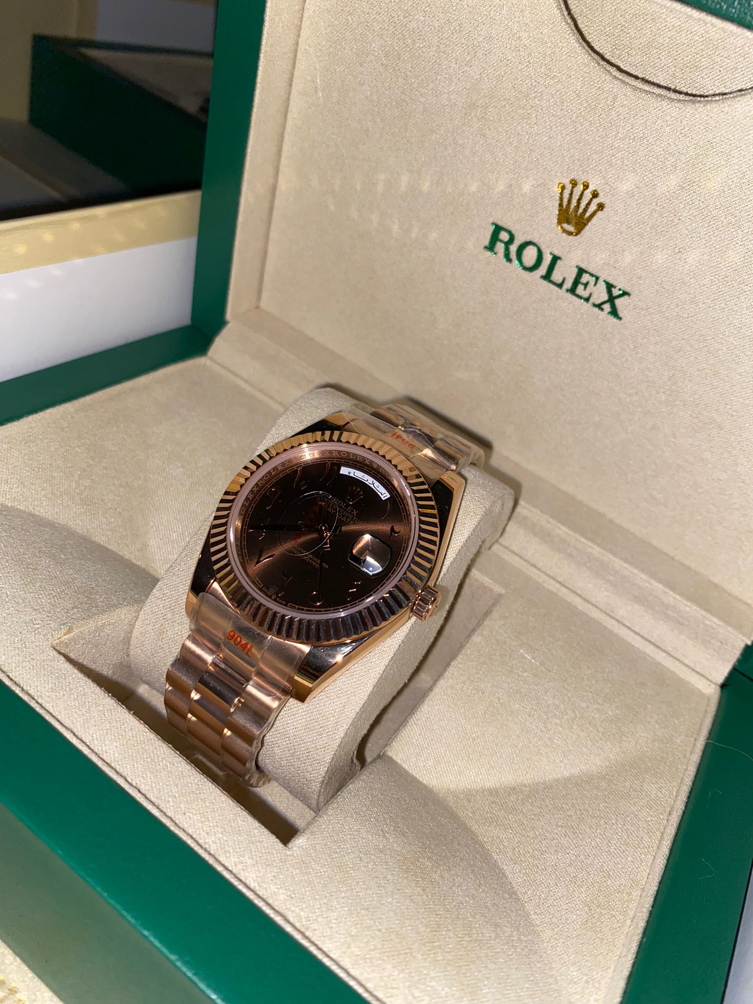 Rolex Daydate Arabic Gold Dial